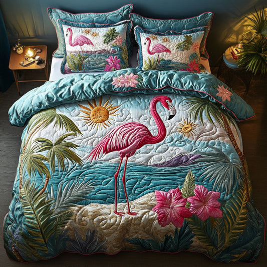 Flamingo Oasis Duvet Cover Set NCU0PTT305
