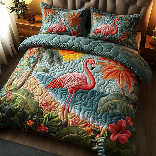 Flamingo Paradise Duvet Cover Set NCU0PTT306