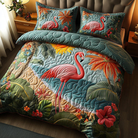 Flamingo Paradise Duvet Cover Set NCU0PTT306