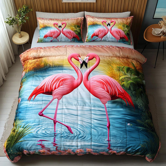 Flamingo Reflections Duvet Cover Set NCU0DDK312