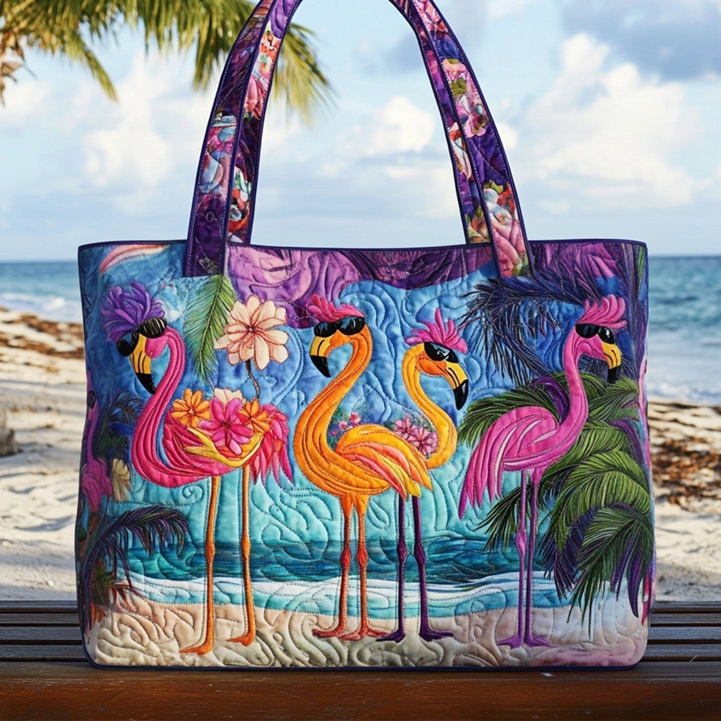 Flock Star Quilted Tote Bag NCU0PT8510
