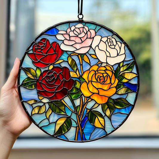 Floral Harmony - Window Hanging Suncatcher NCU0VL030