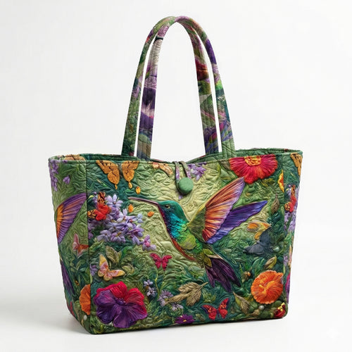 Floral Whisper Quilted Classic Tote Bag SN0NT015