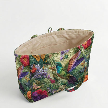Floral Whisper Quilted Classic Tote Bag SN0NT015