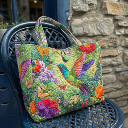 Floral Whisper Quilted Classic Tote Bag SN0NT015