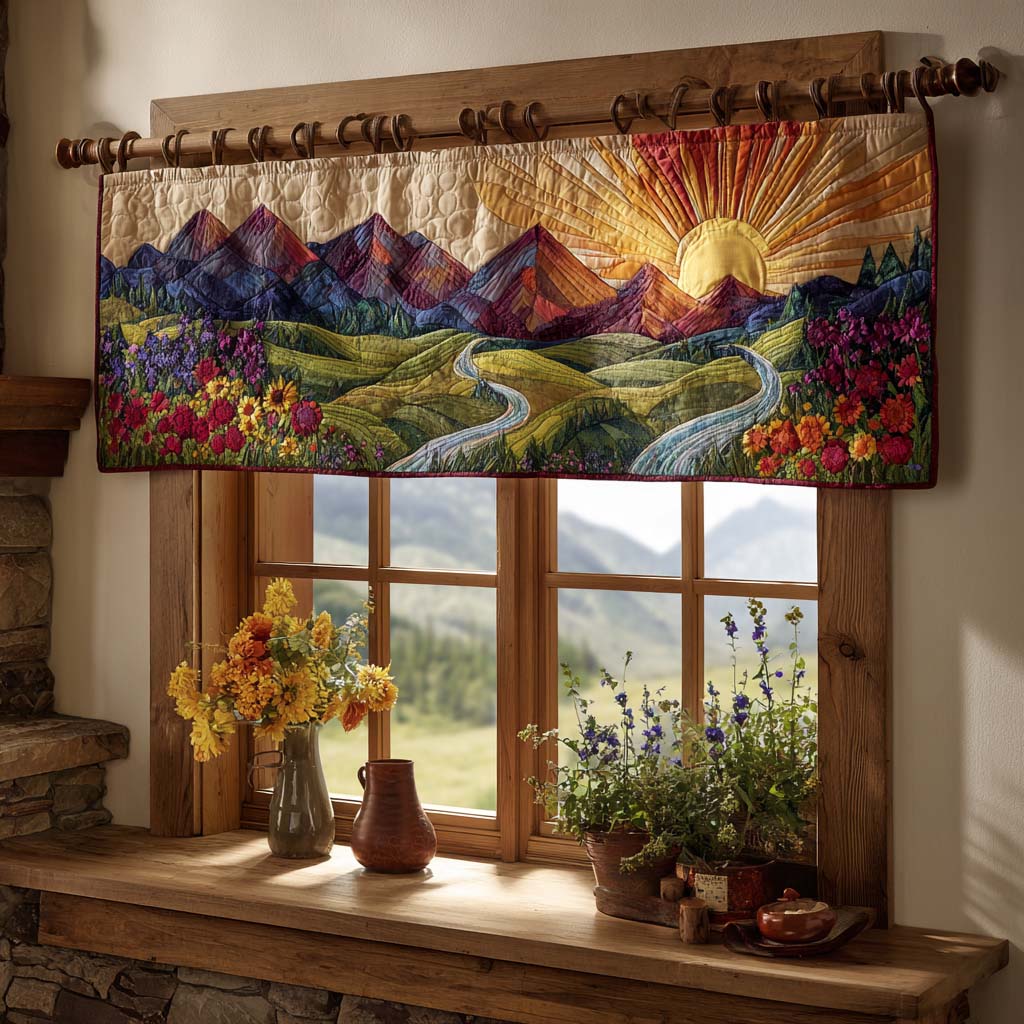 Floral Dawn Quilted Valance NCU0DDK722