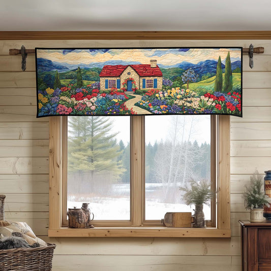 Floral Escape Quilted Valance NCU0DK3982