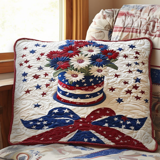 Floral Freedom Quilted Bedding Pillow Case NCU0PT3806