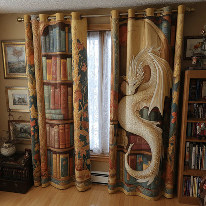Floral Library Quilted Curtains NCU0DH792
