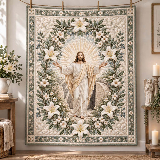 Floral Resurrection Quilted Blanket SN0HH0867