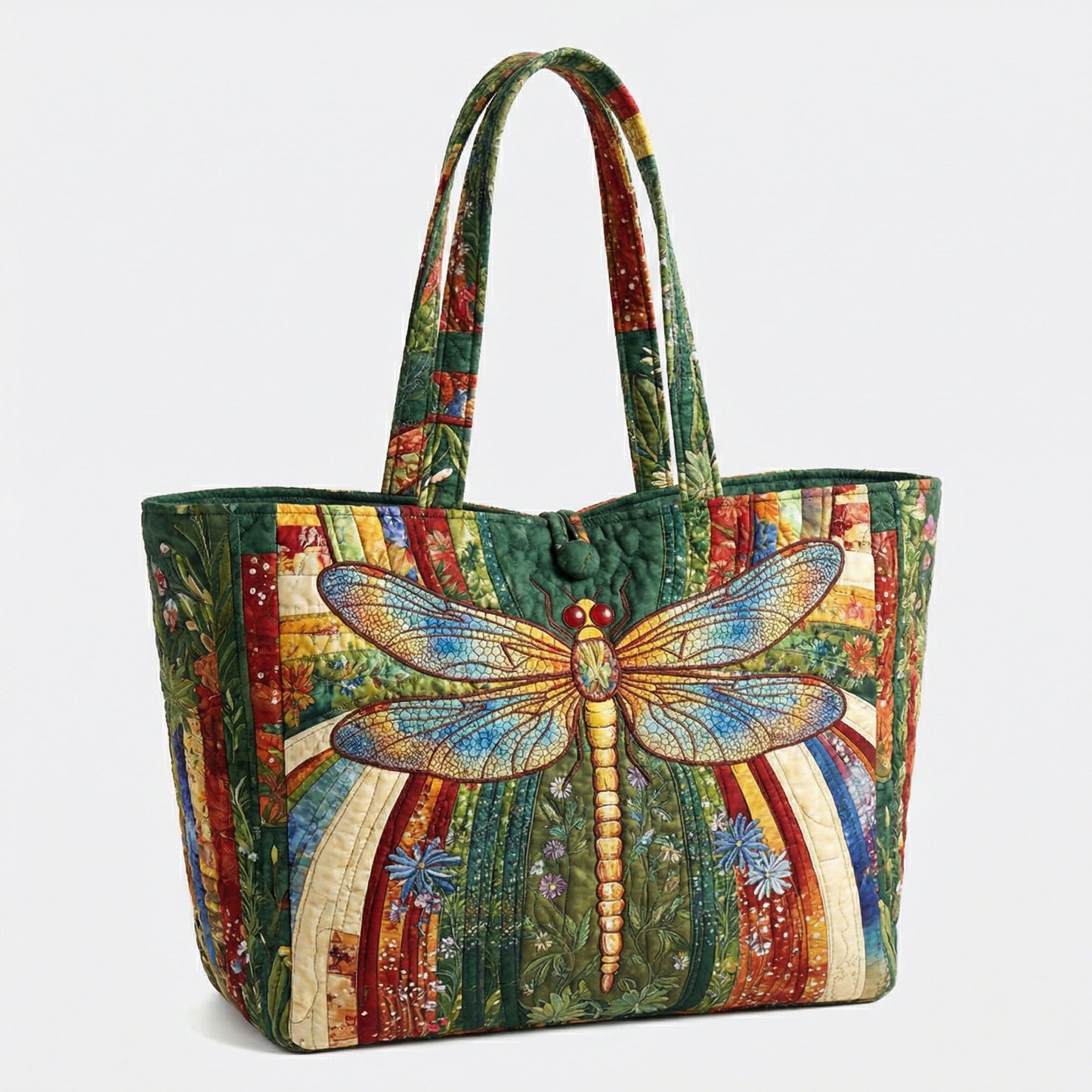 Floral Wings Quilted Classic Tote Bag SN0DK020