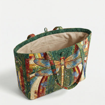 Floral Wings Quilted Classic Tote Bag SN0DK020