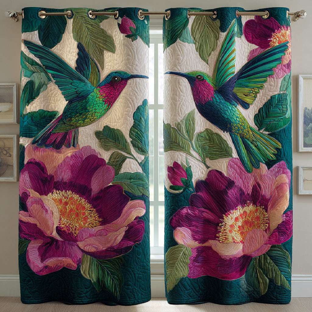 Floral Wings Quilted Curtains NCU0DH766