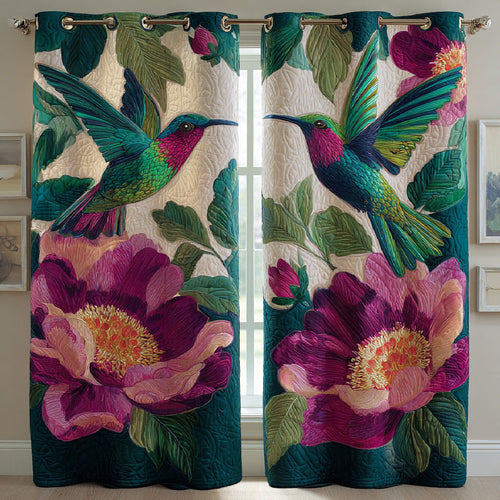 Floral Wings Quilted Curtains NCU0DH766