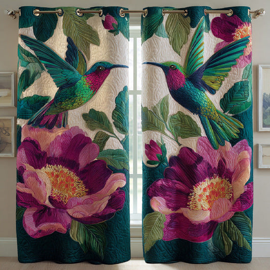 Floral Wings Quilted Curtains NCU0DH766