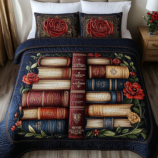 Floral Wisdom 3-Piece Quilted Bedding Set NCU0DK2438