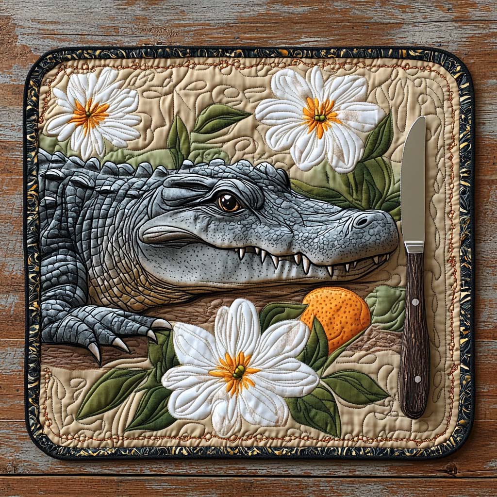 Florida Alligator Quilted Place Mat NCU0DV5666