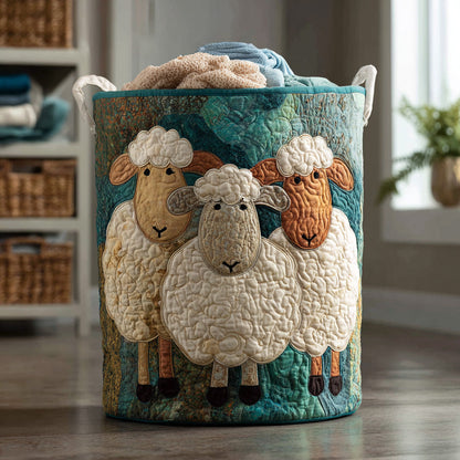 Fluff Parade Quilted Laundry Basket NCU0DV807