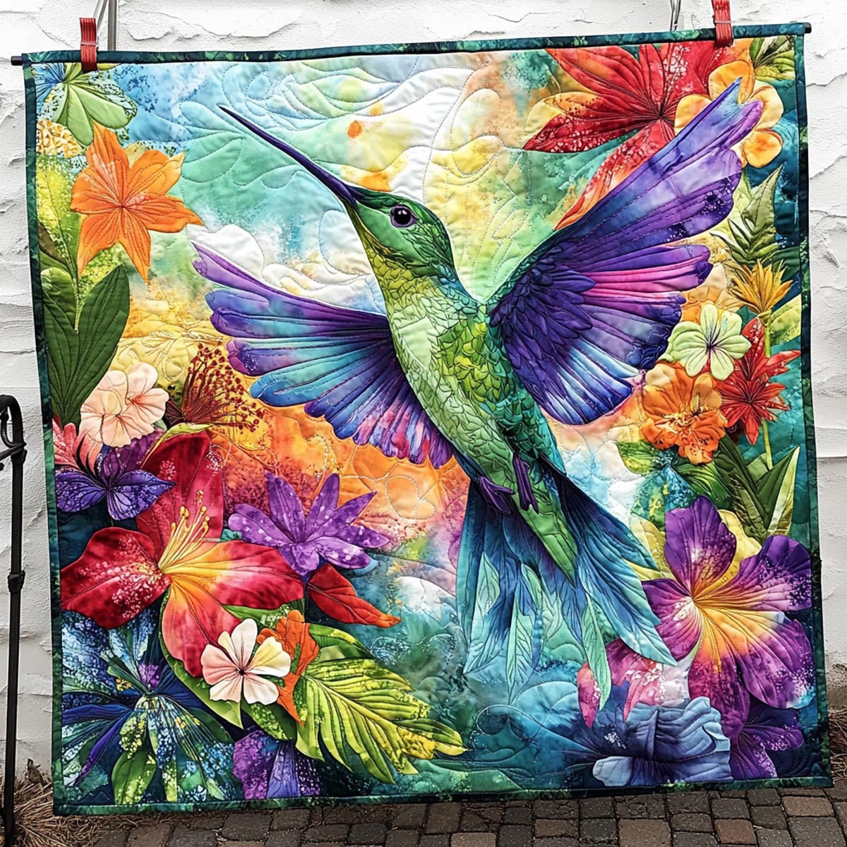 Fluttering Harmony Quilted Blanket NCU0DK699