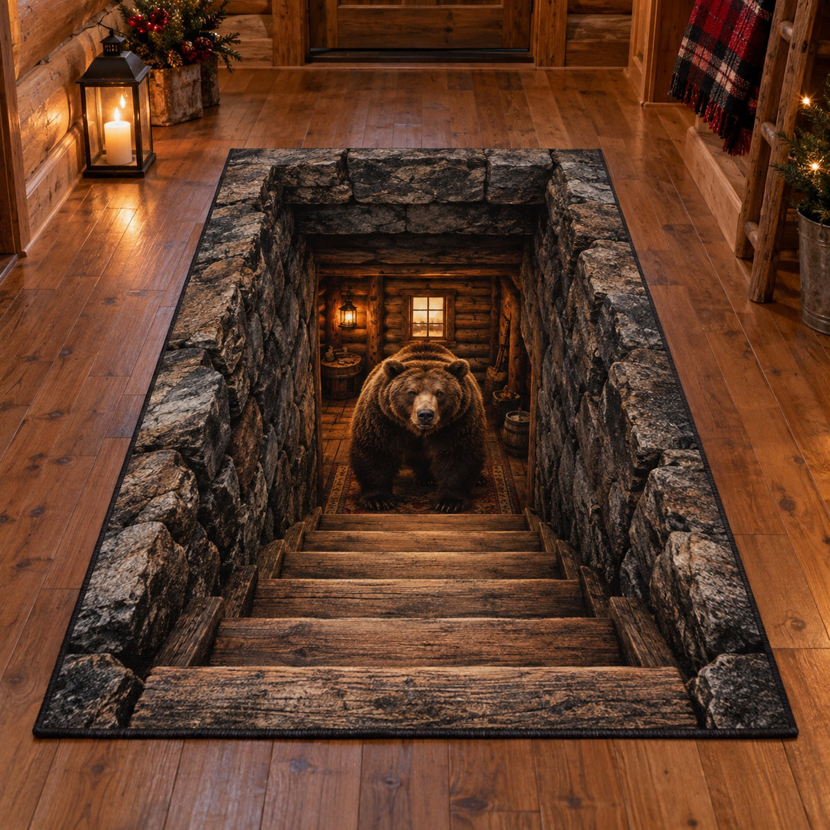 Forest Bear Area Rug SN0TV691