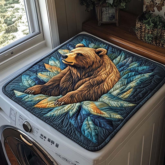 Forest Bear Quilted Washer and Dryer Cover NCU0DDK934