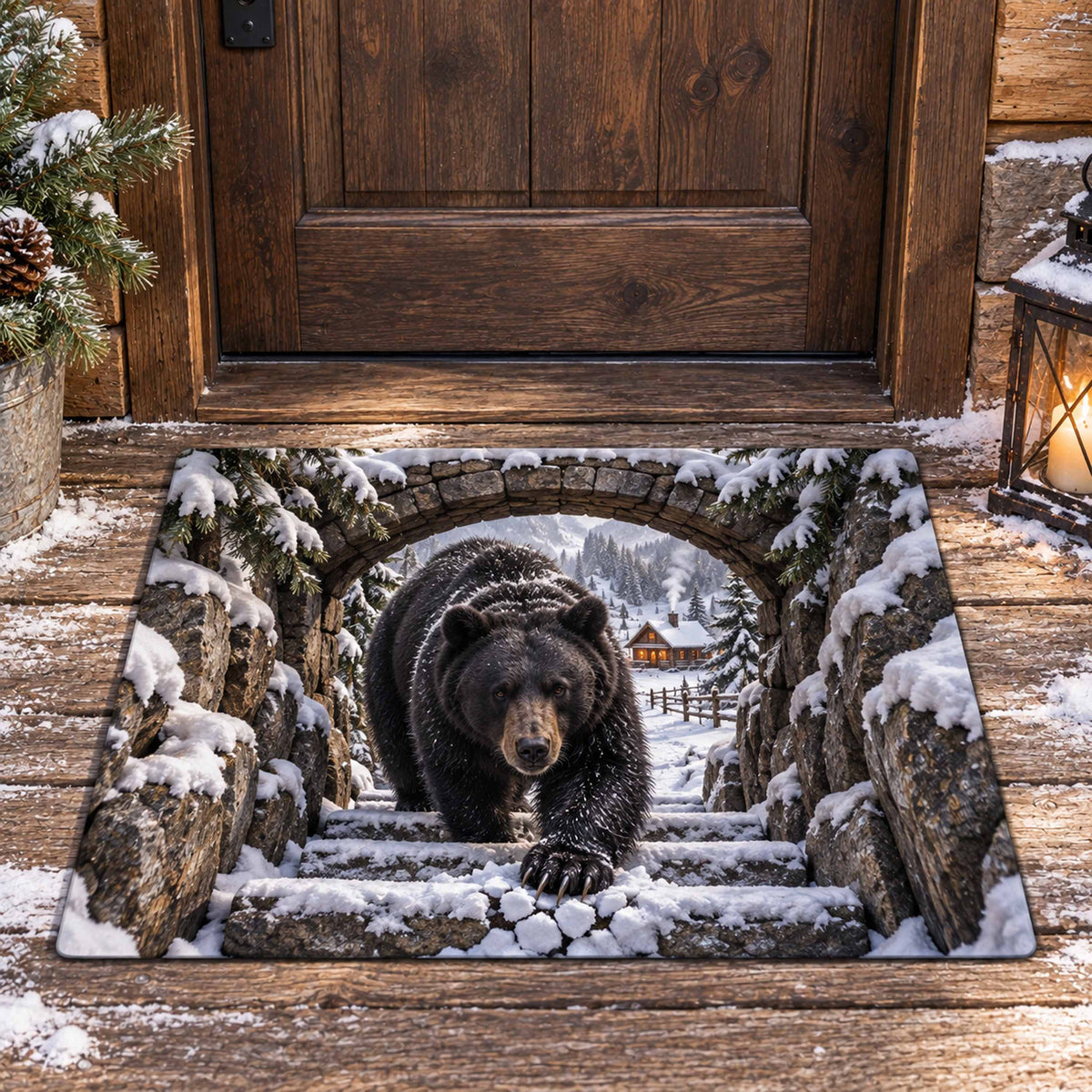 Forest Bear Wander Doormat SN0TD977
