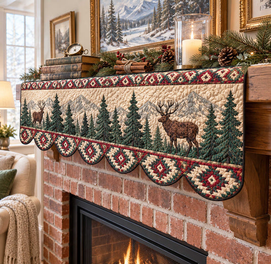 Forest Buck Quilted Mantel Scarf SN0TD528