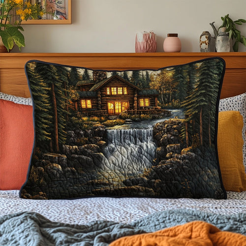 Forest Cabin Quilted Bedding Pillow Case NCU0NT6043