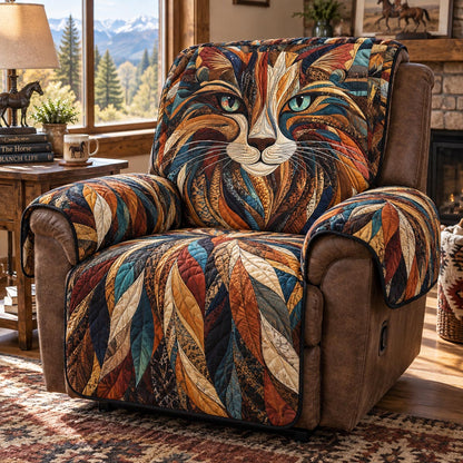 Forest Cat Quilted Sofa Cover SN0DV996