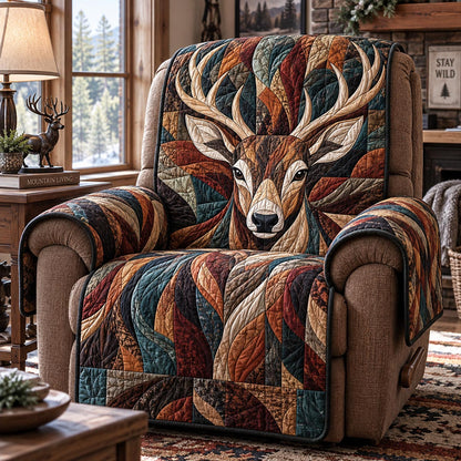 Forest Deer Mosaic Quilted Sofa Cover SN0DV1001