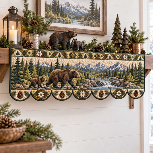 Forest Friends Quilted Mantel Scarf SN0TD533