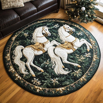Forest Gallop Quilted Round Mat NCU0VH664