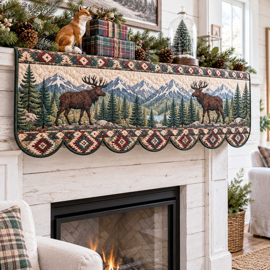 Forest Gathering Quilted Mantel Scarf SN0TD537