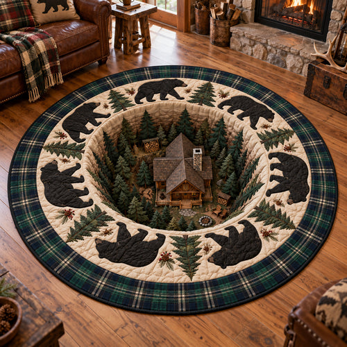 Forest Haven Quilted Round Mat SN0TV723