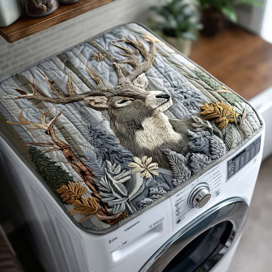 Forest Majesty Quilted Washer and Dryer Cover NCU0NXD045