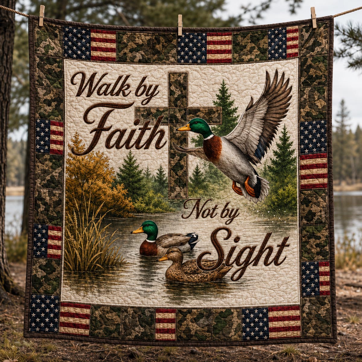 Forest Of Faith Quilted Blanket SN0DV042