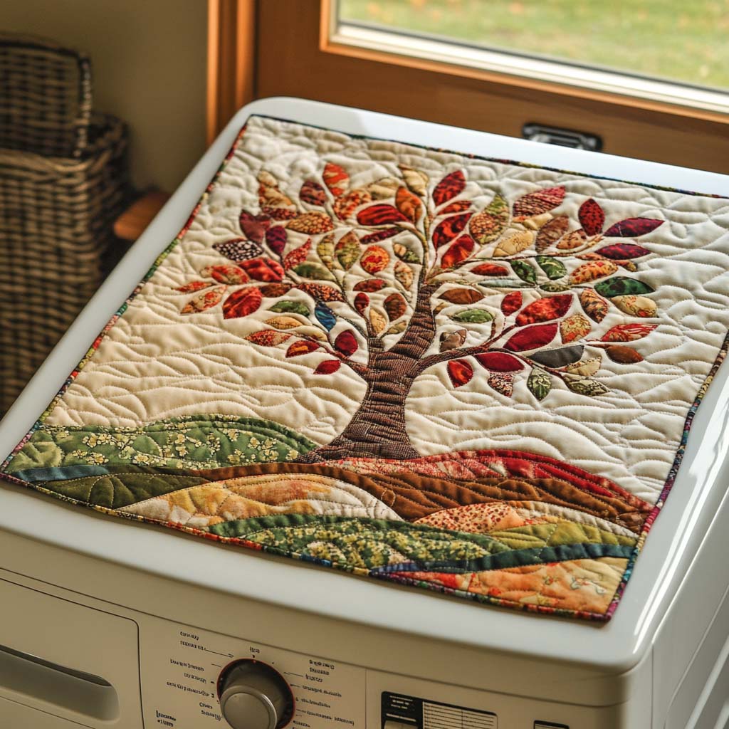 Forest Spirit Quilted Washer and Dryer Cover NCU0DDK1026