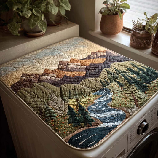 Forest Stream Quilted Washer and Dryer Cover NCU0PVL713
