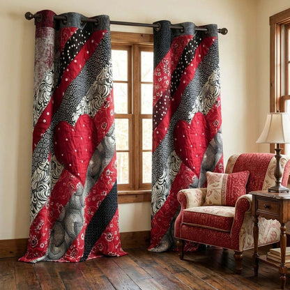 Forever Heart Quilted Curtains NCU0QQ240