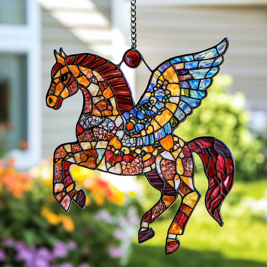 Freedom Runner Horse - Window Hanging Suncatcher NCU0PD017