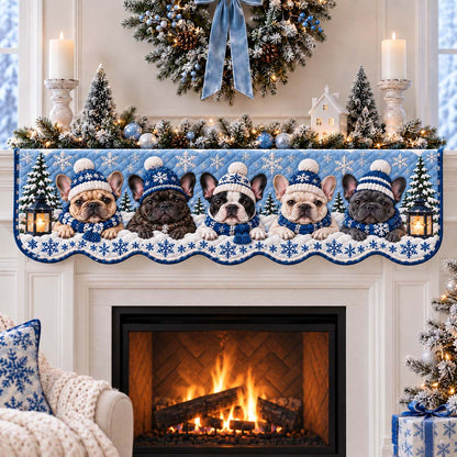 Frenchie Beanie Squad Quilted Mantel Scarf SN0HH0545