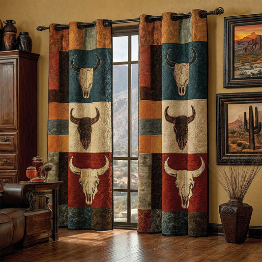 Frontier Emblem Quilted Curtains NCU0DH813