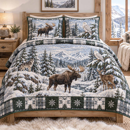 Frontier Wilds 3-Piece Quilted Bedding Set SN0TD1184
