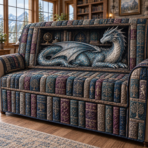 Frostborn Majesty Quilted Sofa Cover SN0TV843