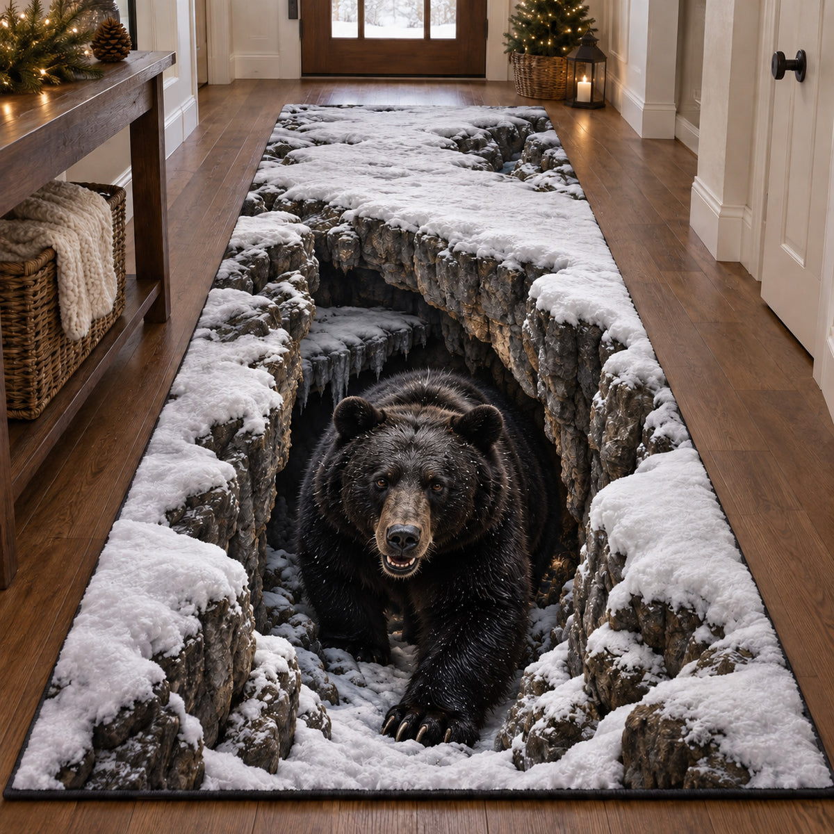 Frostbound Bear Trail Runner Carpet SN0TV518