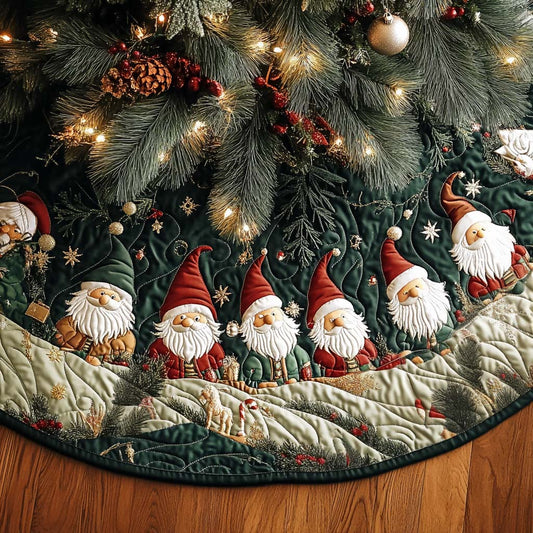 Frosted Friends Quilted Christmas Tree Skirt NCU0VH733