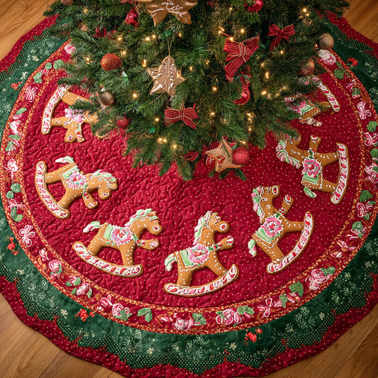Frosted Lane Christmas Quilted Tree Skirt NCU0NTD1155