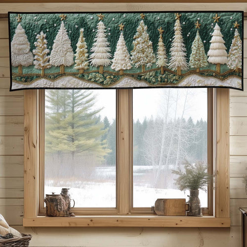 Frosted Pines Quilted Valance NCU0DV7563