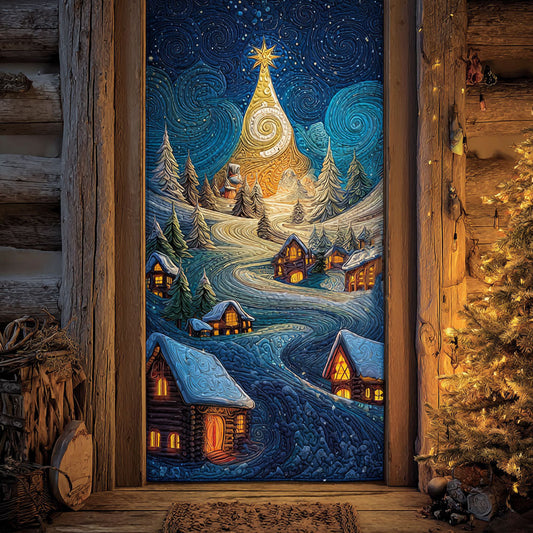 Frosted Village Quilted Door Cover NCU0PT10786