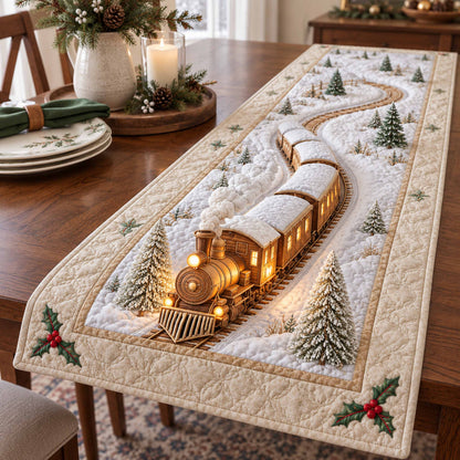 Frosty Express Quilted Table Runner SN0TD1059